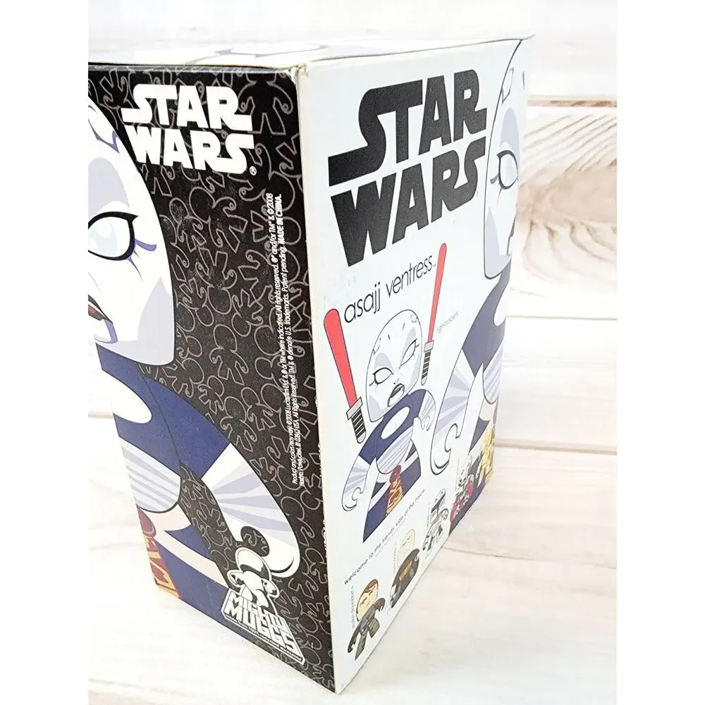 Star Wars 2008 Mighty Muggs Asajj Ventress Vinyl Figure Clone Wars Hasbro NEW